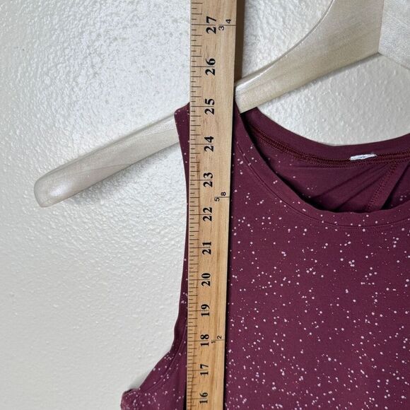 Lululemon All Tied Up Tank Women's 6 Burgundy Splatter Dye Lightweight Gym Yoga - Picture 3 of 7